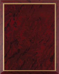 Red Marble with Gold Trim Laminate Plaque Board