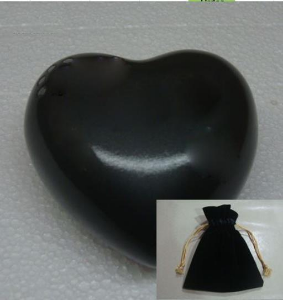 Keepsake Urn - 3" Heart - Black