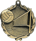 Volleyball Sculptured Medal - 2.5″