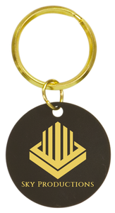 Black Brass Keychains - assorted shapes