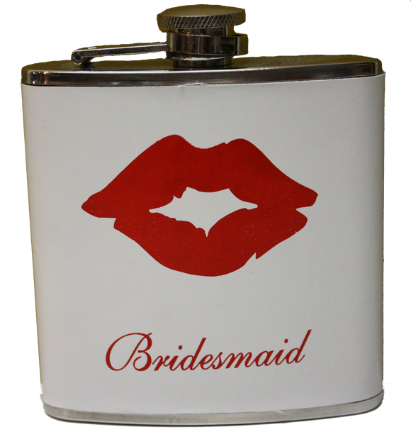 Flask - Bridesmaid/Lips - 6oz - SS