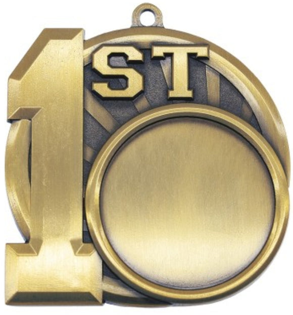 Placing Sport Logo Medal - 1st/2nd/3rd 2.5