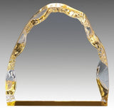 Acrylic Iceberg with Gold Foil Base