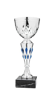 Blue Jewels Cup - 9.5" Silver