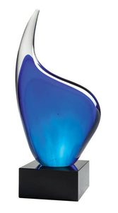 Art Glass - Blue Flame 8.5"
