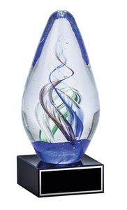 Art Glass - Oval Swirl 6.5"