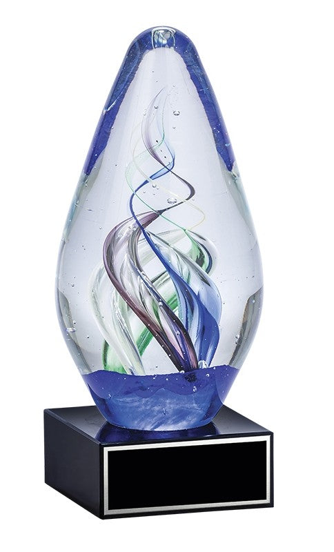 Art Glass - Oval Swirl 6.5