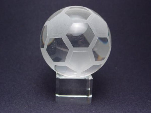 Crystal Soccer Ball on Stand