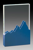 Prism 8" Clear Glass w/Mountain Alum. Base