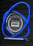 Saturn Glass & Aluminum Award 8.25"