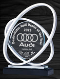 Saturn Glass & Aluminum Award 8.25"