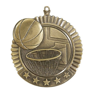 Basketball - Star 2.75" Medal