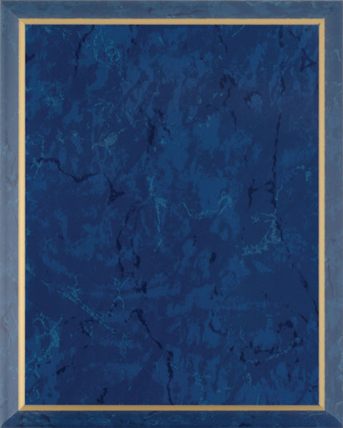 Blue Marble with Gold Trim Laminate Plaque Board