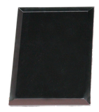 Plaque - Black Glass Bevel w/Easel Back 7x9