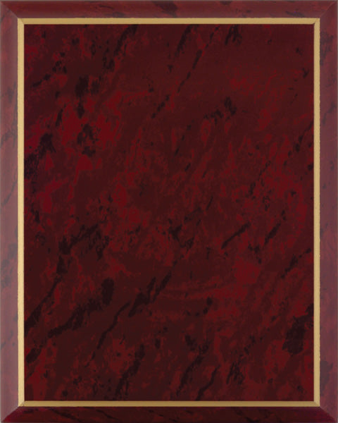 Red Marble with Gold Trim Laminate Plaque Board
