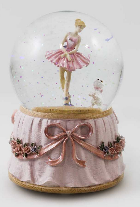 Musical Snow Globe - Pink Ballerina