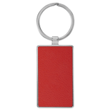 Leatherette/Metal Keychains - Rectangle 1.25x2.75