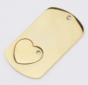 Keychain - GI w/Cut-out Heart Charm