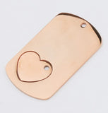 Keychain - GI w/Cut-out Heart Charm