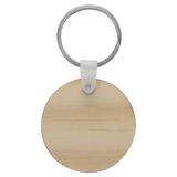 Wood Sublimation Keychain - Round