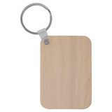 Wood Sublimation Keychain - Rectangle
