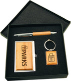 Business Card Case, Pen, Keychain Set