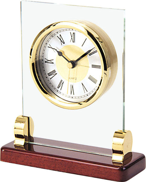 Glass & Brass Clock