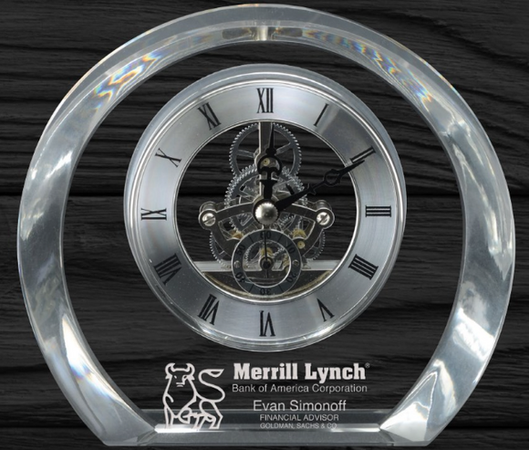 Tiffany Clock - Optic Crystal.