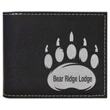 Leatherette Bifold Wallet w/Flip ID - RFID