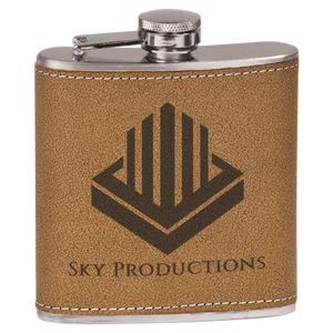 Flask - Brown Leather - 6 oz