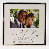 25th Anniversary Frame 4x6 - Silver Star