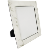 Leatherette Frame - White Marble.