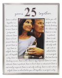 25th Anniversary Frame - 4x6 - Years Together w/Text.