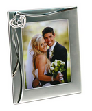 Frame - Frosted 2 Heart with Crystal Accents.