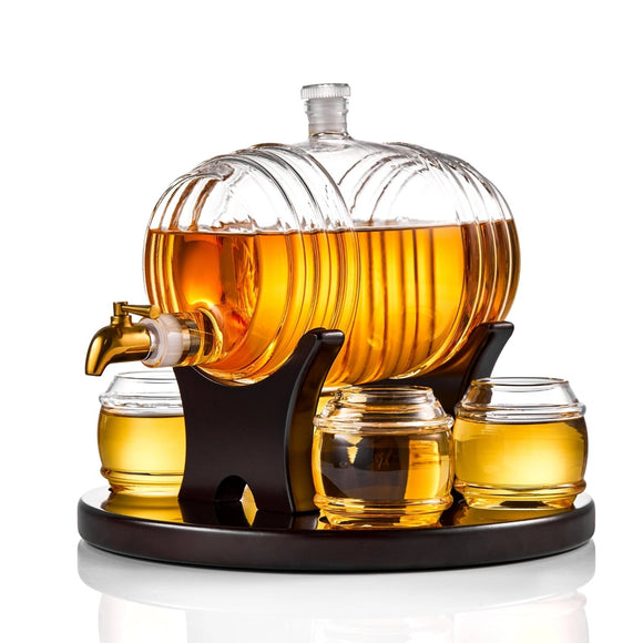 Barrel Decanter Set 6pc.