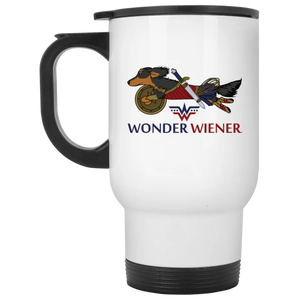 Travel Mug with Color Personalization - White 14oz.