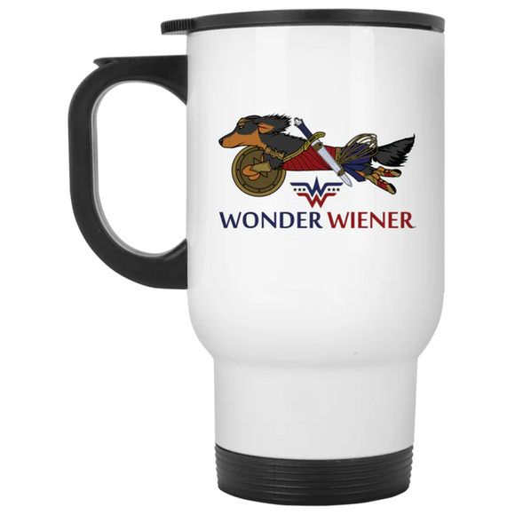 Travel Mug with Color Personalization - White 14oz.
