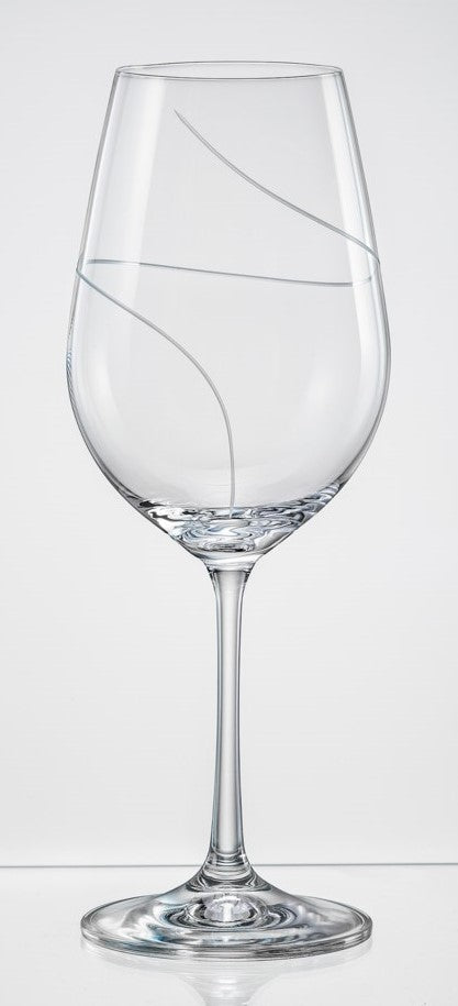 Wine Glass - Matte Swirl.