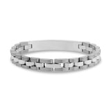 ARZ ID 8mm Bracelet Dome Link St.Steel