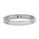 ARZ ID 8mm Bracelet Dome Link St.Steel