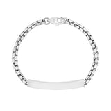 ARZ ID Bracelet - 4mm Box Link Stainless Steel