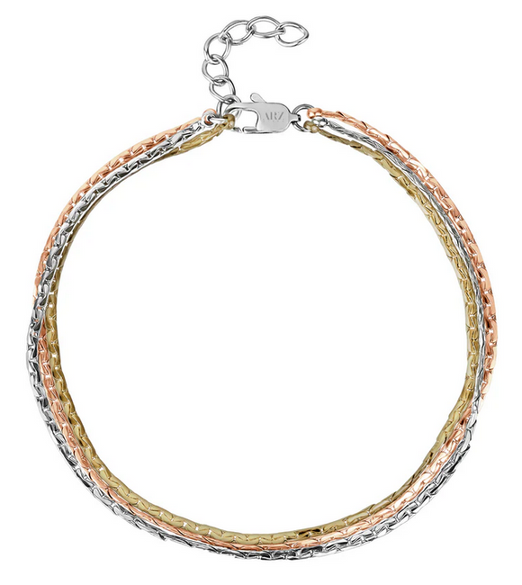 A.R.Z. 3-Tone Bracelet - Stainless Steel