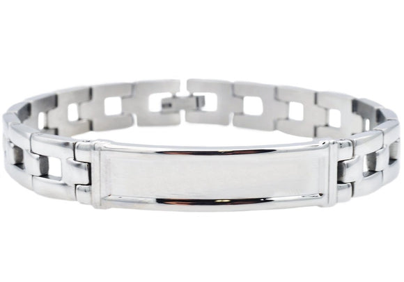 Blackjack Bracelet - ID Link Stainless Steel.