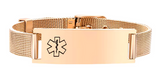 Medical Alert Bracelet - Mesh Buckle Stainless Steel