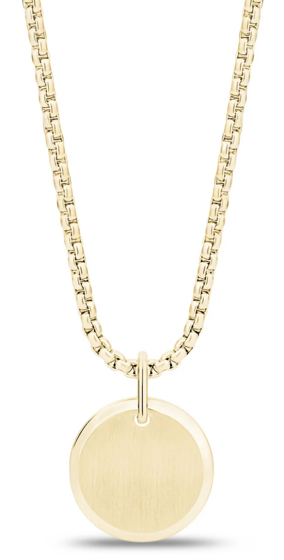 ARZ Round Necklace - Gold