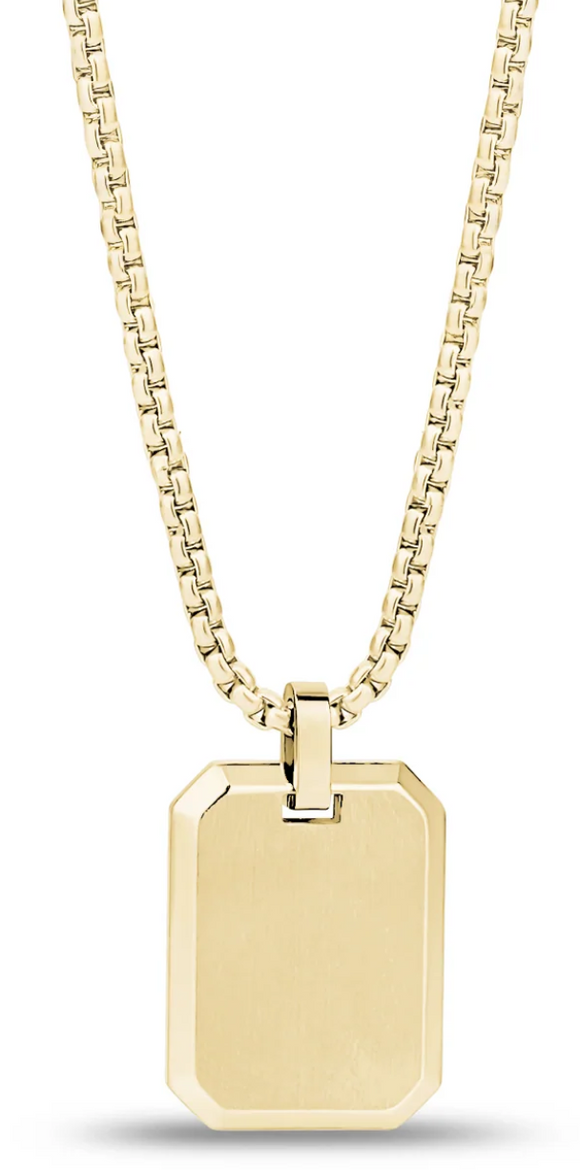ARZ Necklace - Sleek Dog Tag - Gold