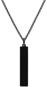 ARZ Vertical Bar Necklace St.Steel 30"