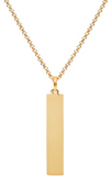 ARZ Vertical Bar Necklace St.Steel 30"