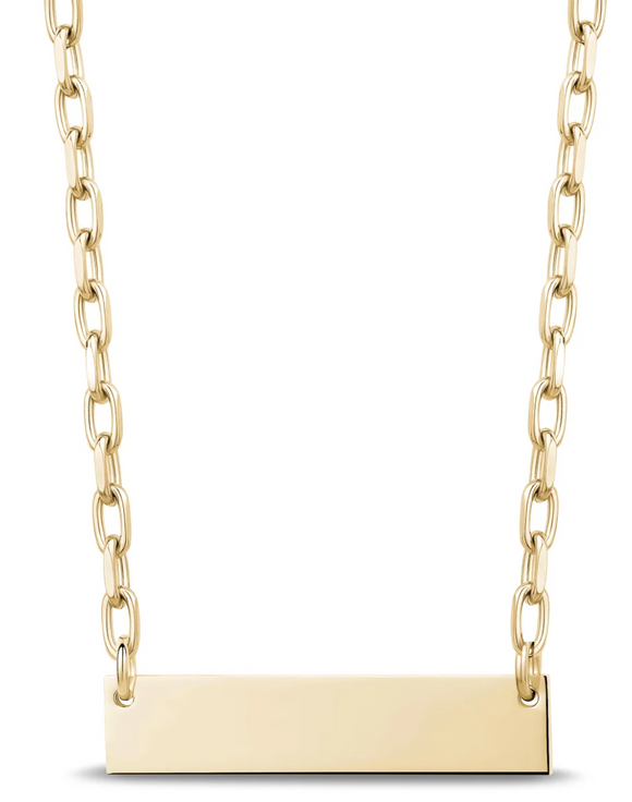 ARZ Bar Necklace - Gold