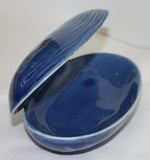 Porcelain Open Clamshell - Blue